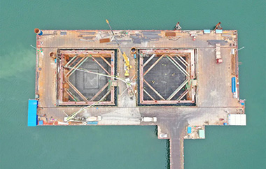 二航造！襄阳207国道牛首汉江特大桥主墩首个承台浇筑完成