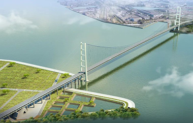 中交二航局中标世界最大跨径双层悬索桥